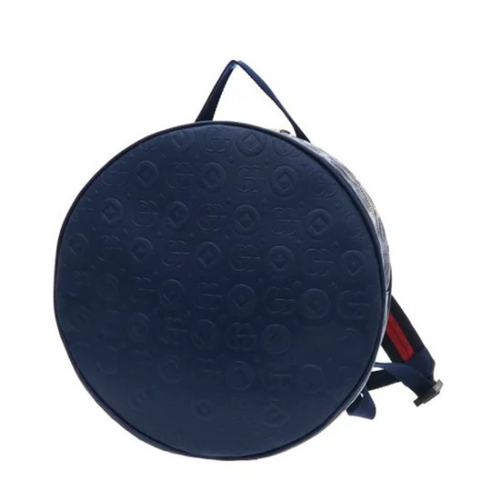 Gucci Double GG Backpack Leather Blue